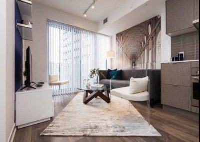 A very stylish fully furnished Harbourfront condo for a newcomer to the city